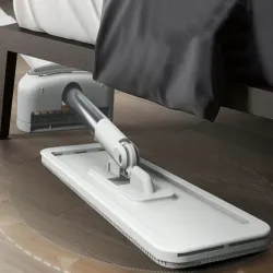 Mop płaski z wyciskaczem ręcznym 125cm składany szeroki mikrofibra-5907451371770