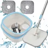 Mop obrotowy 360° 2 x mikrofibra z wiadrem rotacyjnym turbo zestaw-5907451371732