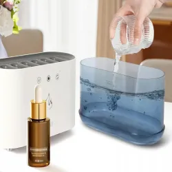 Nawilżacz powietrza kominek dyfuzor lampka led rgb aromaterapia 6 dysz-5907451373859