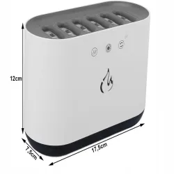 Nawilżacz powietrza kominek dyfuzor lampka led rgb aromaterapia 6 dysz-5907451373859