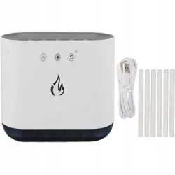 Nawilżacz powietrza kominek dyfuzor lampka led rgb aromaterapia 6 dysz-5907451373859