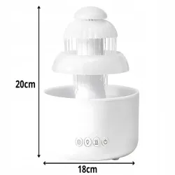 Nawilżacz powietrza dyfuzor lampka nocna led aromaterapia fontanna-5907451373651