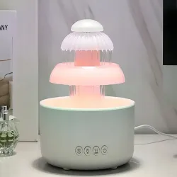 Nawilżacz powietrza dyfuzor lampka nocna led aromaterapia fontanna-5907451373651