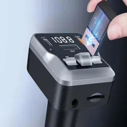 Transmiter fm mp3 estaw głośnomówiący 2xusb c bluetooth 5.3 12v karta sd-5907451374009
