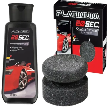 Zestaw do usuwania rys zarysowania pasta polerska gąbka platinium-5907451372050