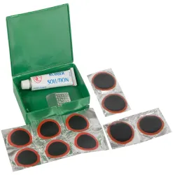 Zestaw naprawczy do opon rowerowy łatki 10szt i klej do dętek-5907451361863