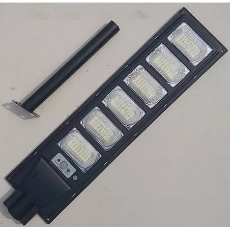 Latarnia solarna LED SMD 360W, czujnik ruchu, pilot i mocowanie IP68-