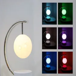 Lampka księżyc rgb z ładowarką indukcyjną 10w usb głośnik bluetooth-5907451374078