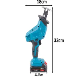 Piła szablasta akumulatorowa wyrzynarka 4 brzeszczoty 2 x akumulator-5907451348468