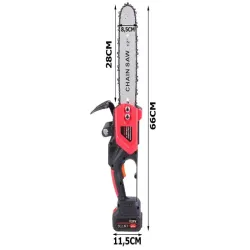 Piła pilarka łańcuchowa akumulatorowa 1200w 30cm 2x akumulator 21v-5907451348444