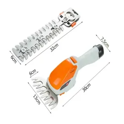 Nożyce 2w1 do trawy krzewów akumulatorowe przycinarka do żywopłotu-5907451354131