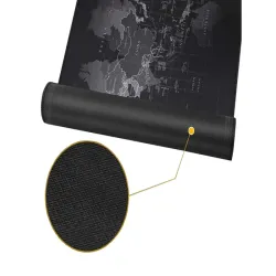 Podświetlana podkłada pod mysz gamingowa led XXL 80x30cm mapa świata-5907451334447