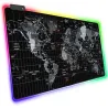 Podświetlana podkłada pod mysz gamingowa led XXL 80x30cm mapa świata-5907451334447