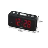 Budzik zegar elektroniczny sieciowy led 24h alarm-5907451332986
