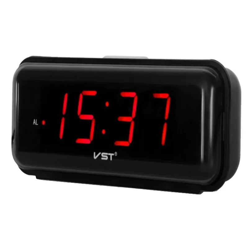 Budzik zegar elektroniczny sieciowy led 24h alarm-5907451332986