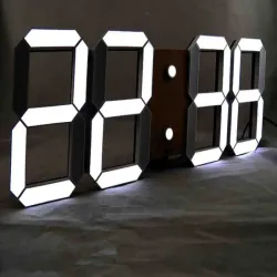 Zegar budzik led elektroniczny termometr z alarmem duży wyświetlacz-5907451323953