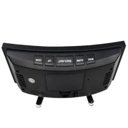 Zegar cyfrowy elektroniczny budzik białe led termometr lustrzany-5907451342534