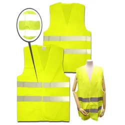 Kamizelka odblaskowa ostrzegawcza drogowa żółta rozmiar XL-5907451310755
