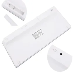 Klawiatura bezprzewodowa bluetooth do komputera pc ipad mac mała slim-5907451355831