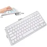 Klawiatura bezprzewodowa bluetooth do komputera pc ipad mac mała slim-5907451355831