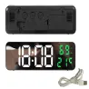 Zegar elektroniczny cyfrowy led budzik termometr lustro stojący usb-5907451368572