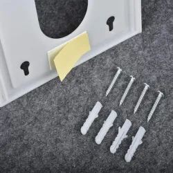 Pojemnik na torby plastikowe organizer uniwersalny biały na reklamówki-5907451373026