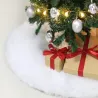 Dywanik pod choinkę na święta mata futerko biały okrągły 90cm okrągły-5907451350690