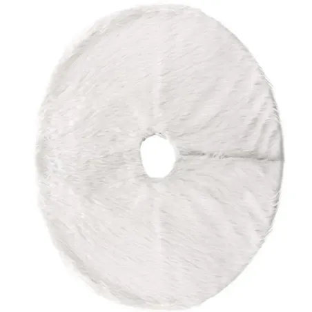 Dywanik pod choinkę na święta mata futerko biały okrągły 90cm okrągły-5907451350690