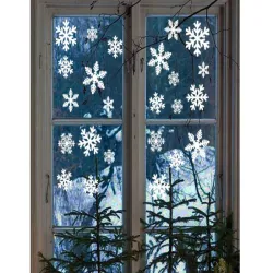 Naklejki świąteczne na okno szybę święta gwiazdki folia na szybę-5907451350812