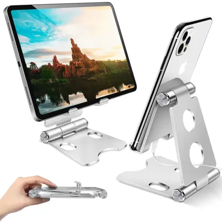 Podstawka pod na telefon tablet uchwyt stojak metalowy antypoślizgowy-5907451366936