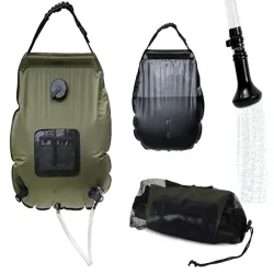 Prysznic solarny 20L turystyczny polowy przenośny natrysk kempingowy-5907451321997