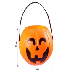 Wiaderko halloween pojemnik dynia na cukierki duża i pojemna-5907451349502