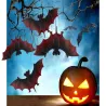 Nietoperze zestaw 4 sztuk 5.5x10cm do dekoracji na halloween-5907451349618