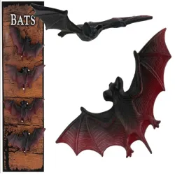 Nietoperze zestaw 4 sztuk 5.5x10cm do dekoracji na halloween-5907451349618