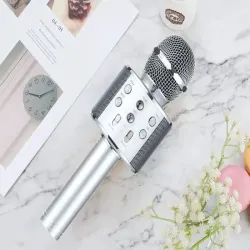 Mikrofon bezprzewodowy bluetooth głośnik karaoke z etui różne tryby-5907451370841