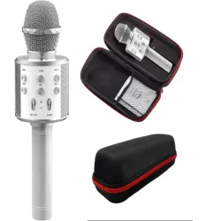 Mikrofon bezprzewodowy bluetooth głośnik karaoke z etui różne tryby-5907451370841