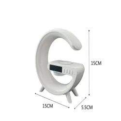 Lampka led rgb gamingowa ładowarka indukcyjna głośnik budzik radio-5907451362297