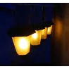 Lampka ogrodowa 4 lampki z efektem płomienia stojąca lub wisząca 12led
