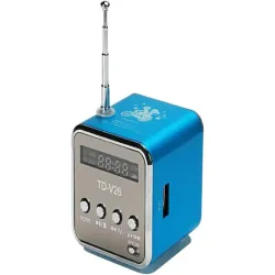 Głośnik bezprzewodowy przenośny mini radio fm led bluetooth microsd-5907451355794