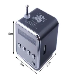 Głośnik bezprzewodowy przenośny mini radio fm led bluetooth mobilny-5907451355770