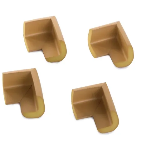 Narożniki piankowe x4 osłona na rogi kanty mebli brązowe przylepce-5907451365380