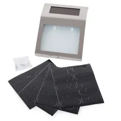 Podświetlany numer domu lampa solarna metalowa led na elewację-5907451323205