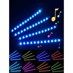 Oświetlenie 4 x listwa taśma 12 led do wnętrza auta samochodu pilot-5907451331163
