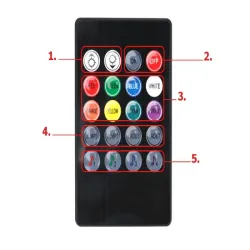 Oświetlenie 4 x listwa taśma 12 led do wnętrza auta samochodu pilot-5907451331163