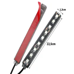 Oświetlenie 4 x listwa taśma 12 led do wnętrza auta samochodu pilot-5907451331163