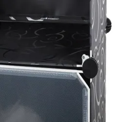 Szafka modułowa półka na buty obuwie regał szafa 6 zamykanych półek-5907451323403