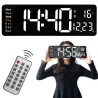 Zegar alarm elektroniczny cyfrowy led wiszący data temperatura budzik-5907451370636