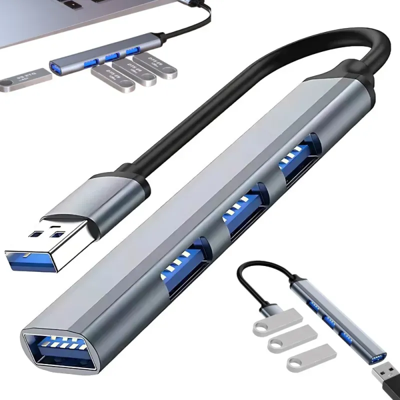 Hub rozdzielacz usb 3.0 5gb/s adapter stacja rozgałęźnik 4x porty usb 3.0-5907451370995