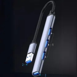 Hub rozdzielacz usb 3.0 5gb/s adapter stacja rozgałęźnik 4x porty usb 3.0-5907451370995