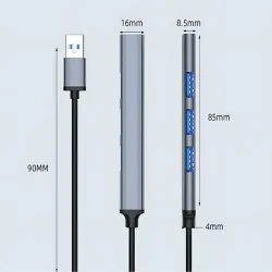 Hub rozdzielacz usb 3.0 5gb/s adapter stacja rozgałęźnik 4x porty usb 3.0-5907451370995